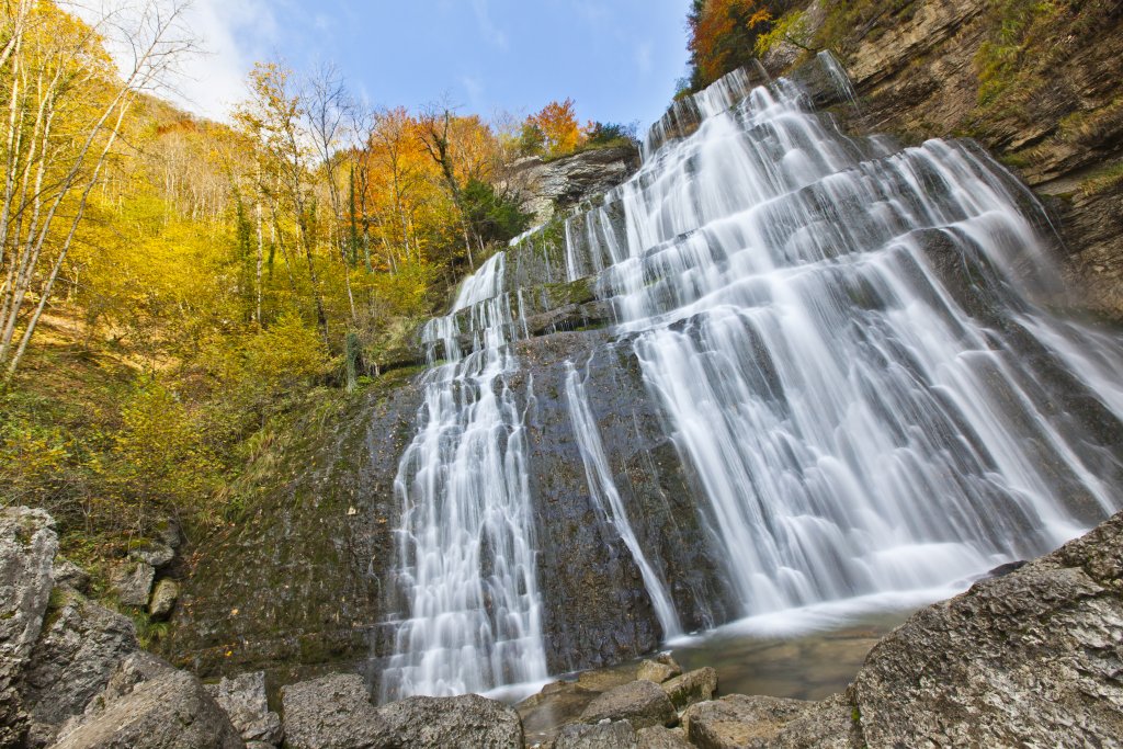 Cascade du Hérisson Jura - 7 cascades spectaculaires, location vacances Mauffans sites naturels